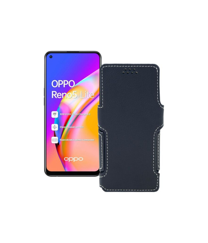 Чохол-книжка з екошкіри для телефону OPPO Reno 5 lite