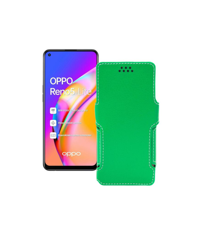 Чохол-книжка з екошкіри для телефону OPPO Reno 5 lite