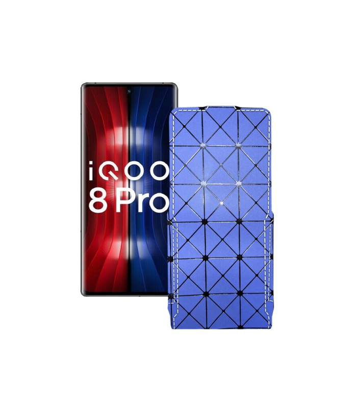 Чохол-флип з екошкіри для телефону Vivo iQOO 8 Pro