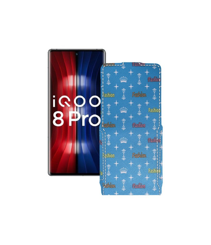 Чохол-флип з екошкіри для телефону Vivo iQOO 8 Pro