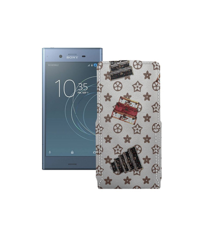 Чохол-флип з екошкіри для телефону Sony Xperia XZ1