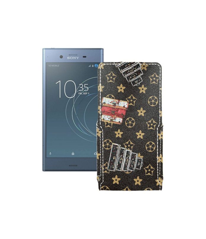 Чохол-флип з екошкіри для телефону Sony Xperia XZ1