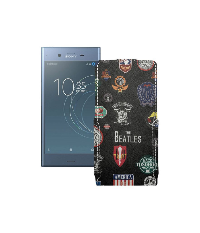 Чохол-флип з екошкіри для телефону Sony Xperia XZ1