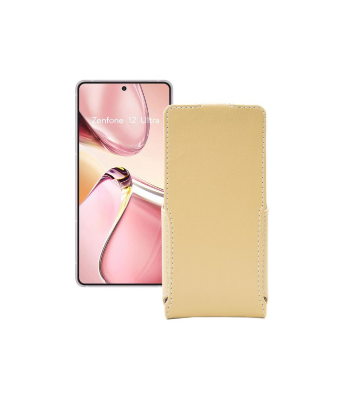 Чохол-флип з екошкіри для телефону Asus Zenfone 12 Ultra