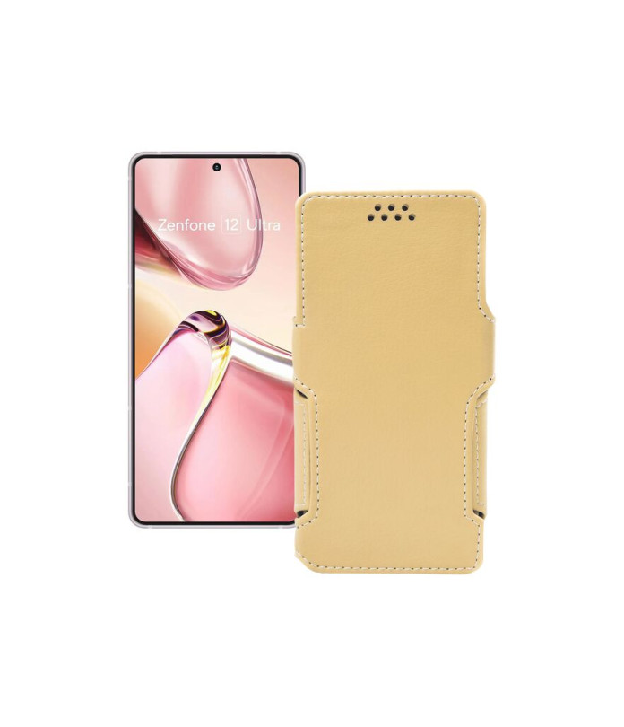 Чохол-книжка з екошкіри для телефону Asus Zenfone 12 Ultra