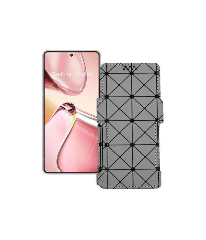 Чохол-книжка з екошкіри для телефону Asus Zenfone 12 Ultra