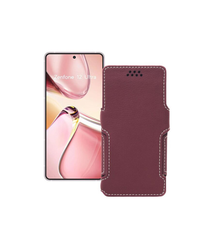 Чохол-книжка з екошкіри для телефону Asus Zenfone 12 Ultra
