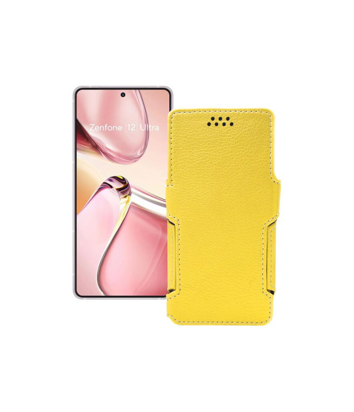 Чохол-книжка з екошкіри для телефону Asus Zenfone 12 Ultra