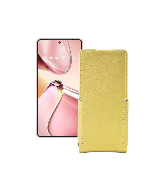Чохол-флип з екошкіри для телефону Asus Zenfone 12 Ultra