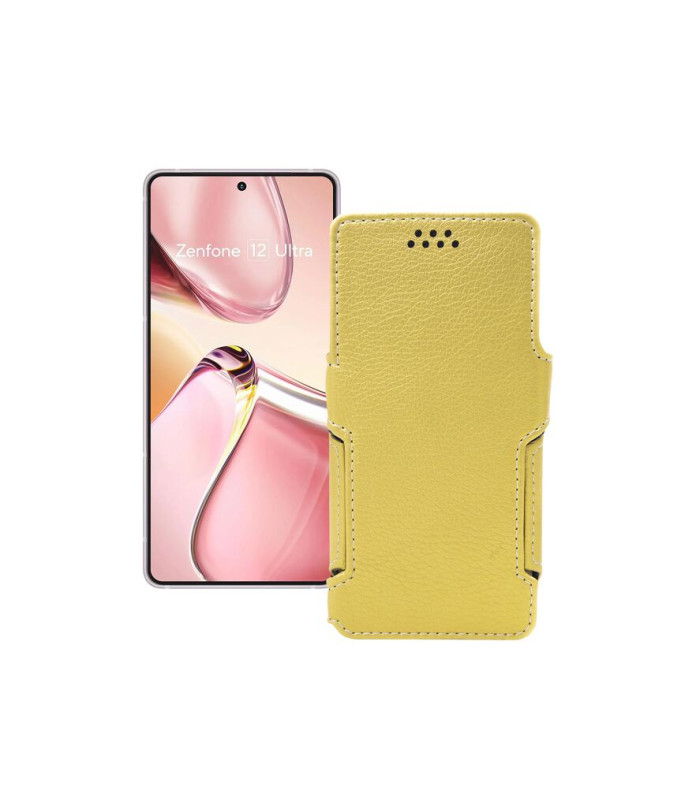 Чохол-книжка з екошкіри для телефону Asus Zenfone 12 Ultra