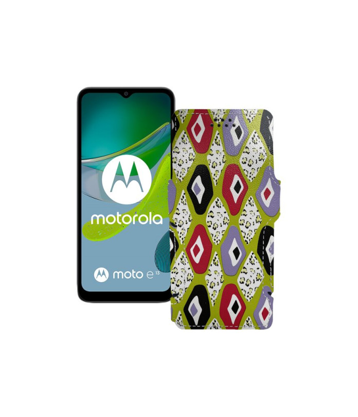 Чохол-книжка з екошкіри для телефону Motorola Moto E13