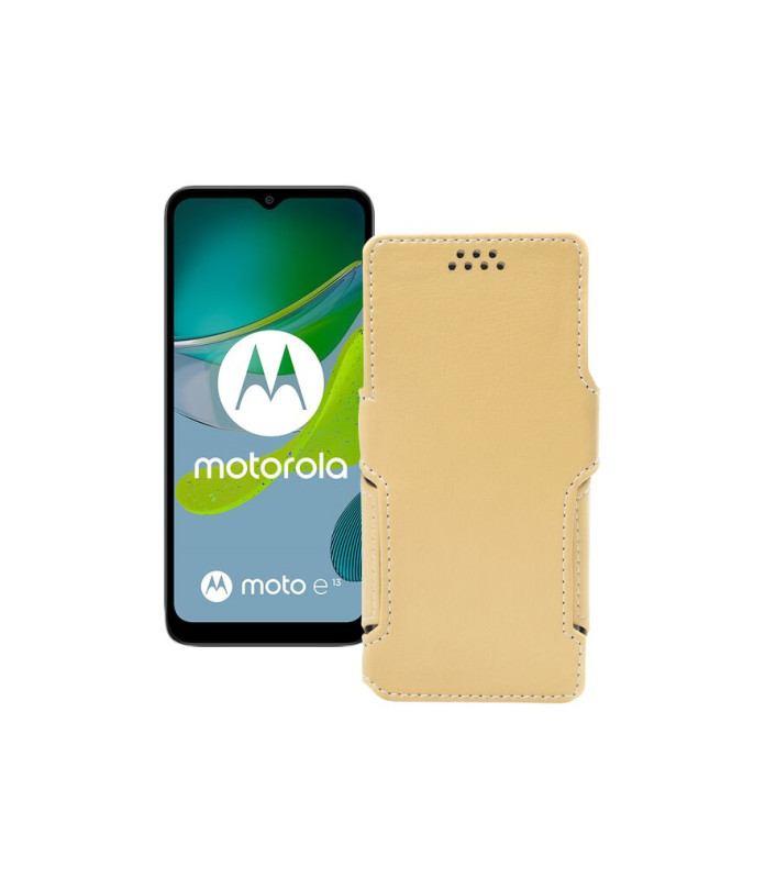 Чохол-книжка з екошкіри для телефону Motorola Moto E13