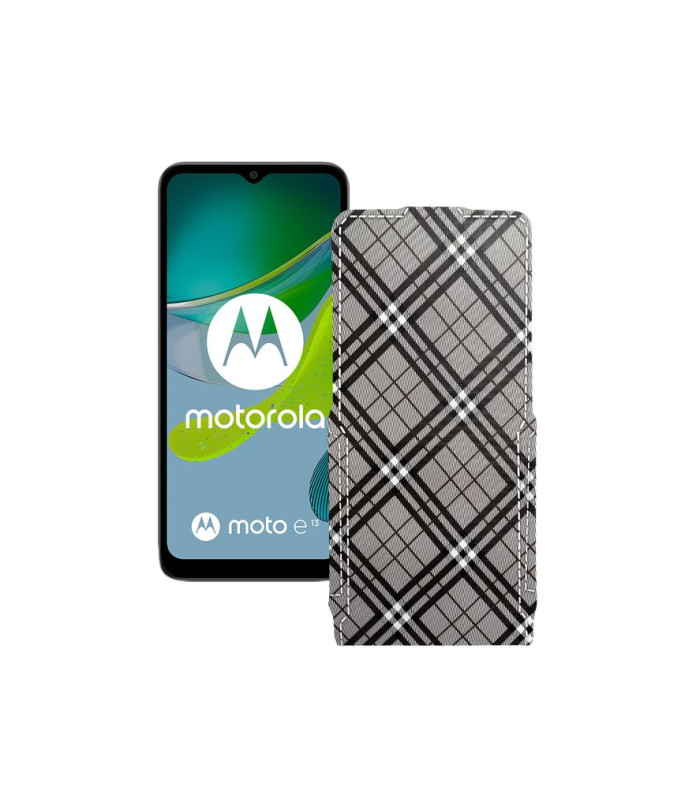 Чохол-флип з екошкіри для телефону Motorola Moto E13