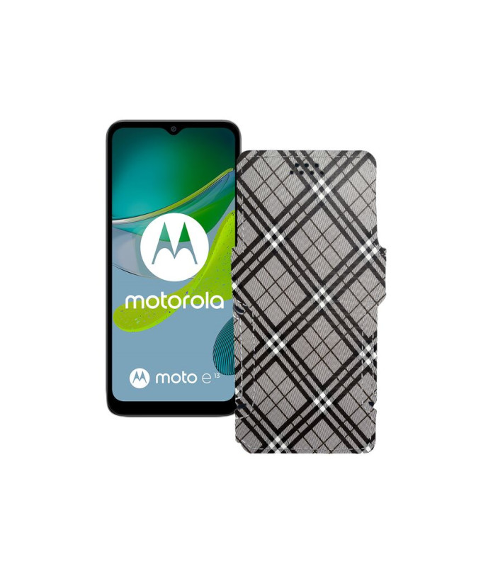 Чохол-книжка з екошкіри для телефону Motorola Moto E13