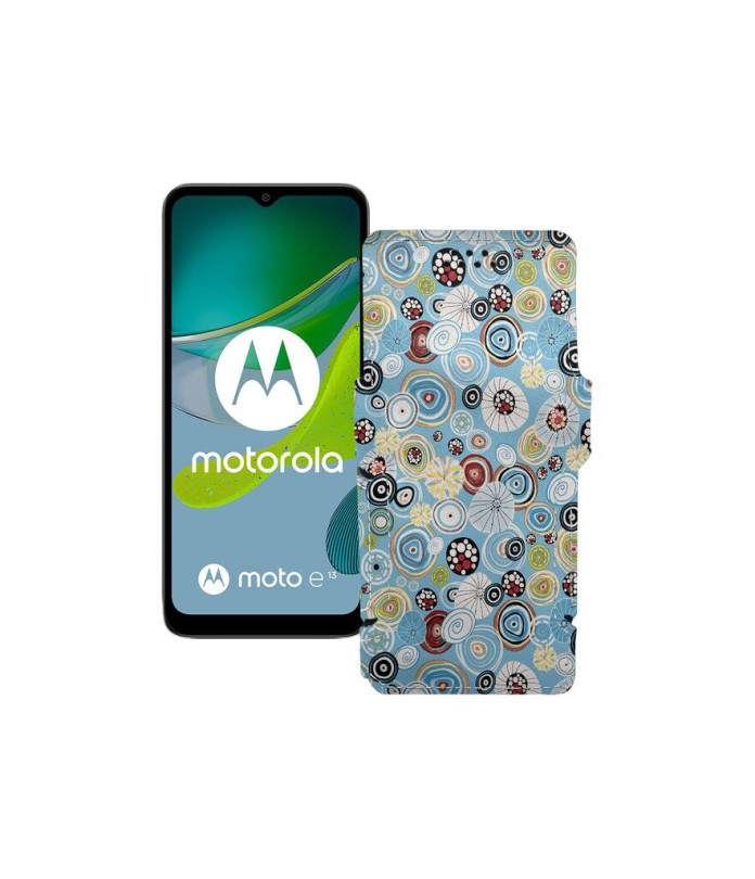 Чохол-книжка з екошкіри для телефону Motorola Moto E13