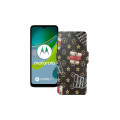 Чохол-книжка з екошкіри для телефону Motorola Moto E13