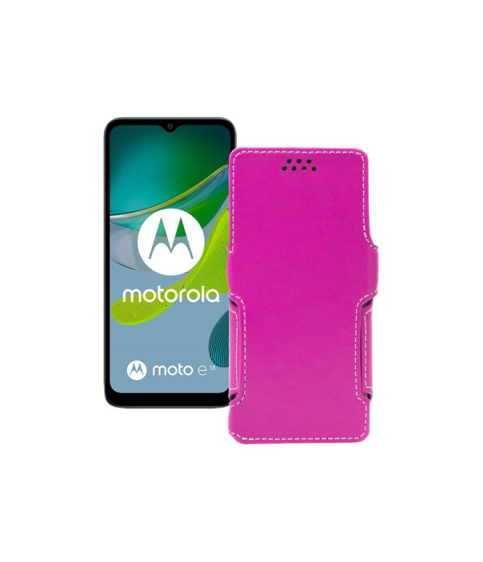 Чохол-книжка з екошкіри для телефону Motorola Moto E13