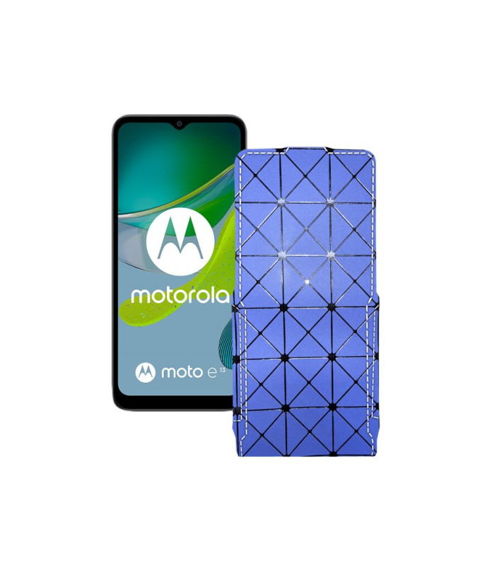 Чохол-флип з екошкіри для телефону Motorola Moto E13