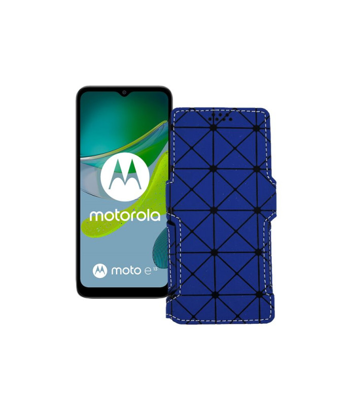 Чохол-книжка з екошкіри для телефону Motorola Moto E13