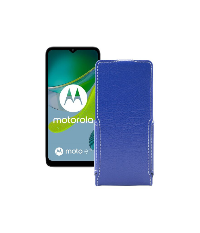 Чохол-флип з екошкіри для телефону Motorola Moto E13