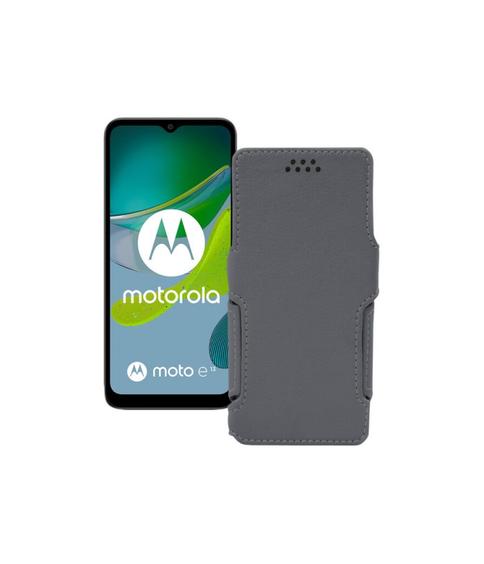 Чохол-книжка з екошкіри для телефону Motorola Moto E13