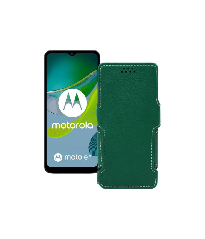 Чохол-книжка з екошкіри для телефону Motorola Moto E13