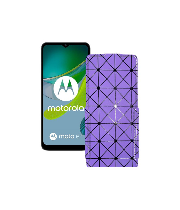 Чохол-флип з екошкіри для телефону Motorola Moto E13