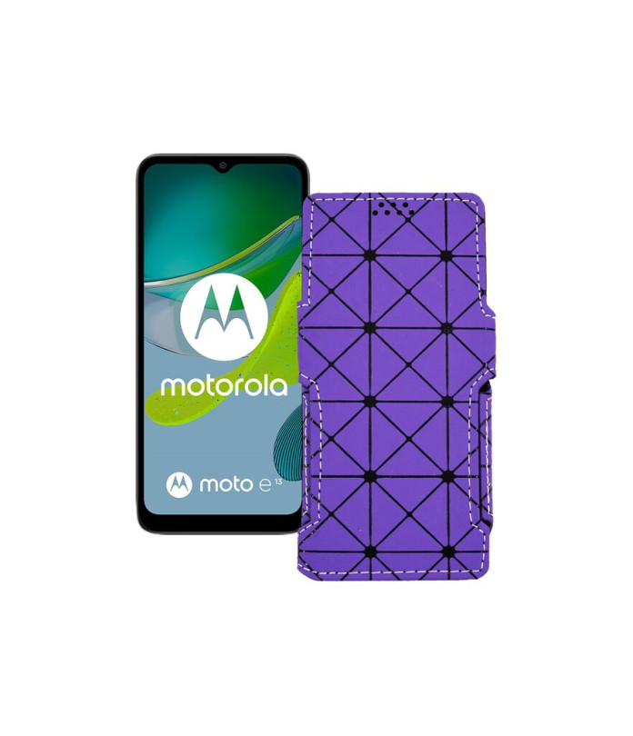 Чохол-книжка з екошкіри для телефону Motorola Moto E13