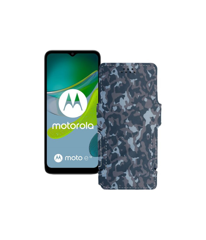 Чохол-книжка з екошкіри для телефону Motorola Moto E13