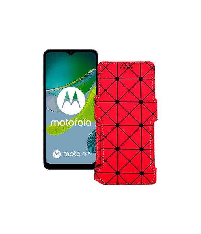 Чохол-книжка з екошкіри для телефону Motorola Moto E13