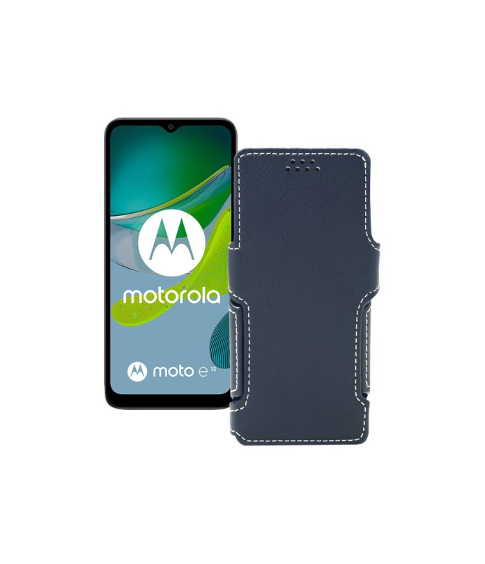 Чохол-книжка з екошкіри для телефону Motorola Moto E13