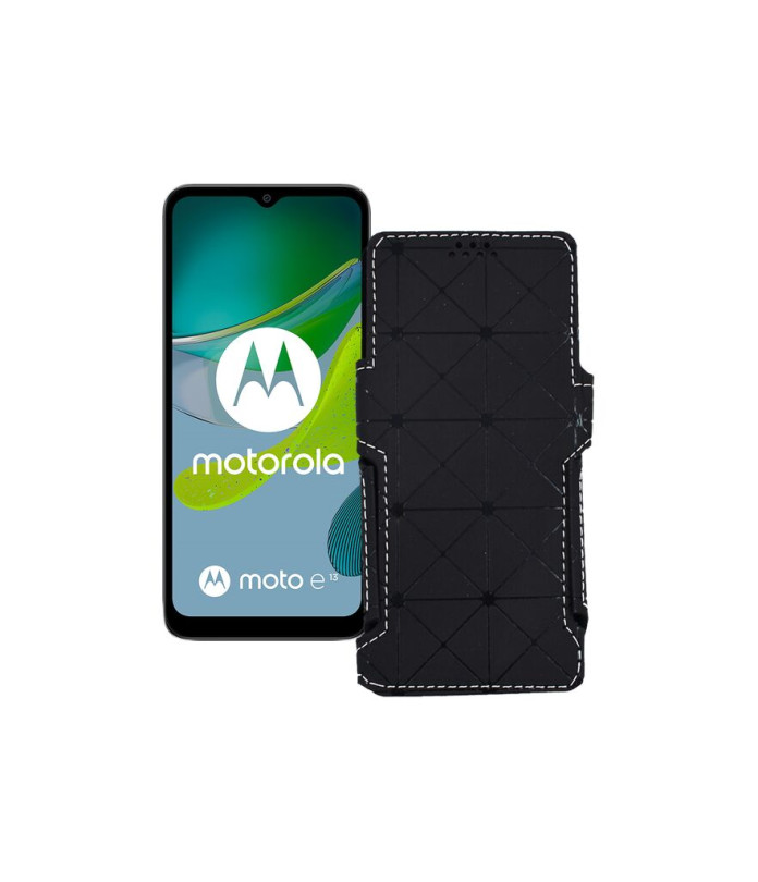 Чохол-книжка з екошкіри для телефону Motorola Moto E13