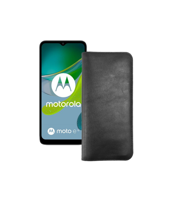 Портмоне з шкіри для телефону Motorola Moto E13