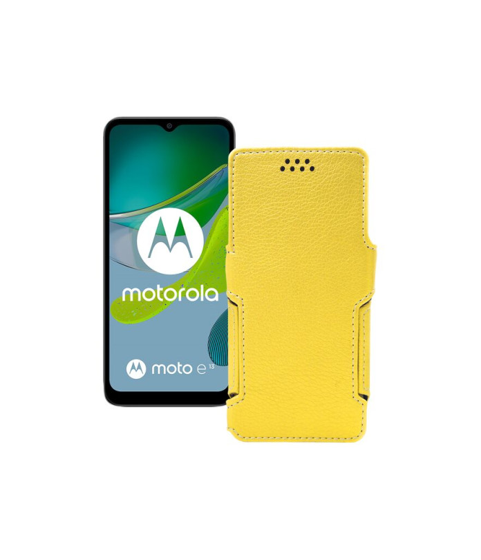 Чохол-книжка з екошкіри для телефону Motorola Moto E13