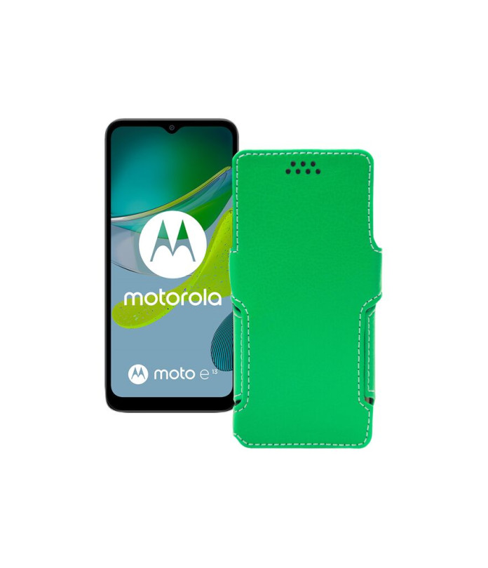 Чохол-книжка з екошкіри для телефону Motorola Moto E13