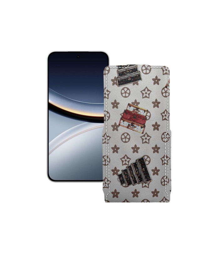 Чохол-флип з екошкіри для телефону Xiaomi Poco F7