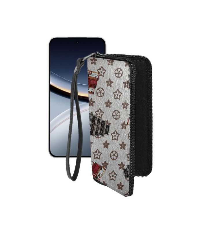 Чохол-гаманець з екошкіри для телефону Xiaomi Poco F7