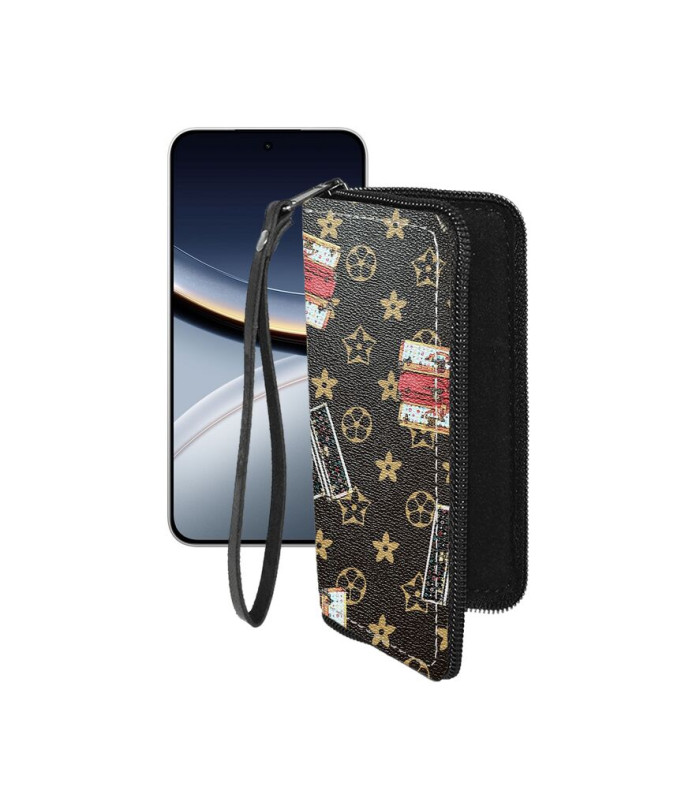 Чохол-гаманець з екошкіри для телефону Xiaomi Poco F7