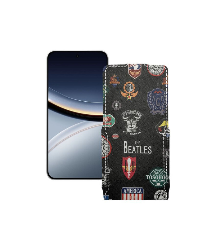 Чохол-флип з екошкіри для телефону Xiaomi Poco F7