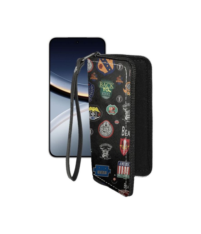 Чохол-гаманець з екошкіри для телефону Xiaomi Poco F7