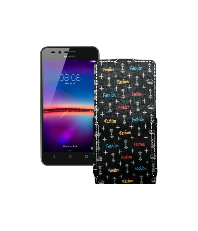 Чохол-флип з екошкіри для телефону Huawei Y3II