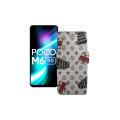 Чохол-книжка з екошкіри для телефону Xiaomi Poco M6 (5G)
