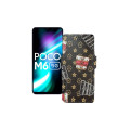 Чохол-книжка з екошкіри для телефону Xiaomi Poco M6 (5G)