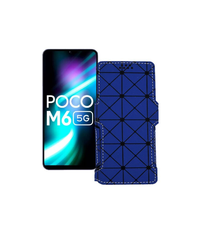 Чохол-книжка з екошкіри для телефону Xiaomi Poco M6 (5G)