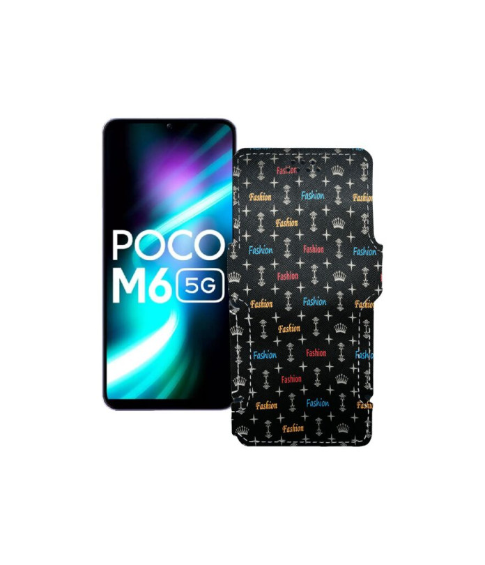 Чохол-книжка з екошкіри для телефону Xiaomi Poco M6 (5G)