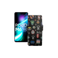 Чохол-книжка з екошкіри для телефону Xiaomi Poco M6 (5G)