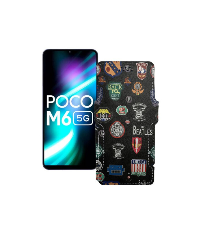 Чохол-книжка з екошкіри для телефону Xiaomi Poco M6 (5G)