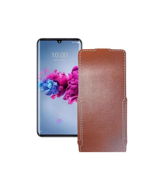 Чохол-флип з екошкіри для телефону ZTE Axon 11 5G
