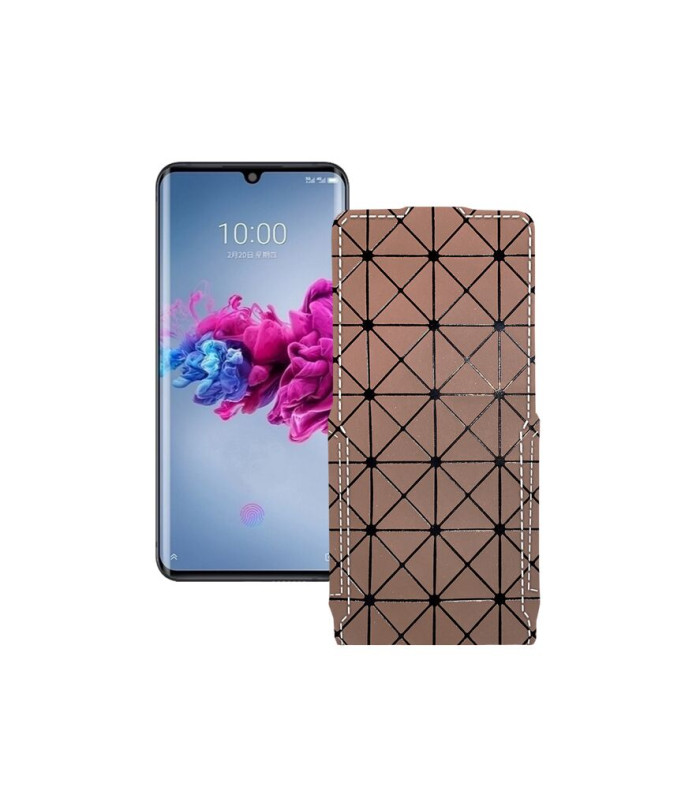 Чохол-флип з екошкіри для телефону ZTE Axon 11 5G
