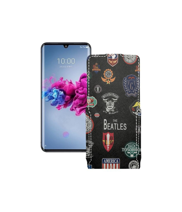 Чохол-флип з екошкіри для телефону ZTE Axon 11 5G